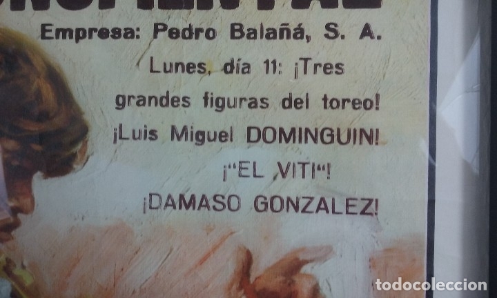Carteles toros: Cartel Luis Miguel Dominguin. - Foto 3