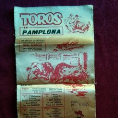 Carteles Toros: CARTEL TOROS PAMPLONA SAN FERMIN 1977. Lote 122184676