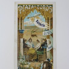 Carteles Toros: CARTEL DE TOROS. VALENCIA .PASTOR, REGATERIN , Y GORDITO. 25 OCTUBRE DEL AÑO 1910.. Lote 122889419
