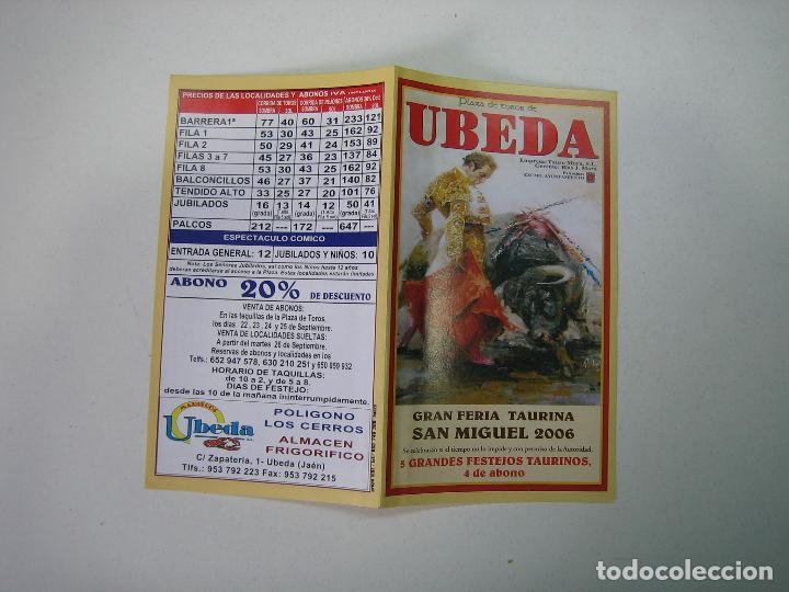 Carteles toros: 1. Programa plaza de toros de Ubeda - Foto 1