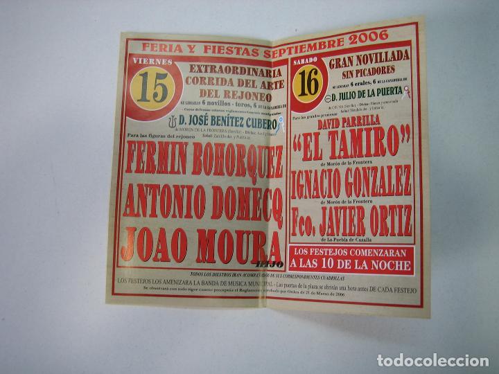 Carteles toros: 1. Programa plaza de toros de Mor&oacute;n - Foto 2