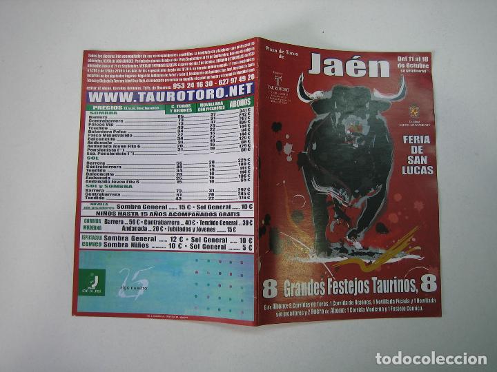 Carteles toros: 1. Programa plaza de toros de Jaen - Foto 1