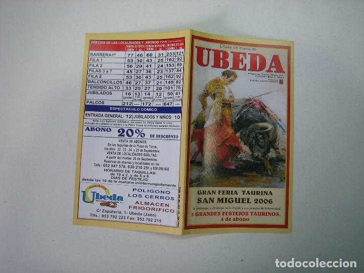 Carteles toros: 1. Programa plaza de toros de Ubeda - Foto 1