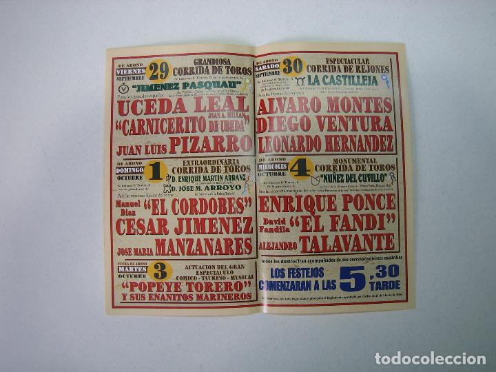 Carteles toros: 1. Programa plaza de toros de Ubeda - Foto 2