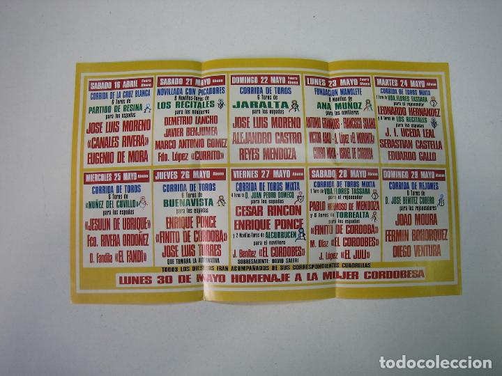 Carteles toros: 1. Programa plaza de toros de C&oacute;rdoba - Foto 2