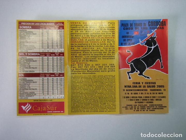 Carteles toros: 1. Programa plaza de toros de C&oacute;rdoba - Foto 1