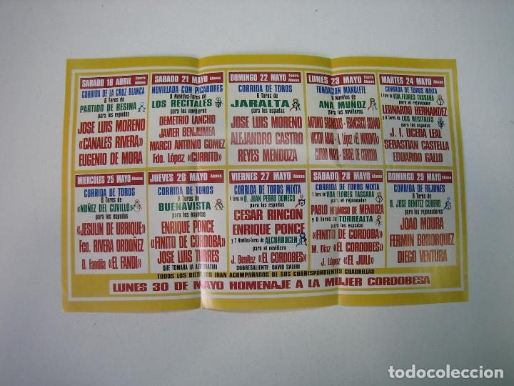 Carteles toros: 1. Programa plaza de toros de C&oacute;rdoba - Foto 2