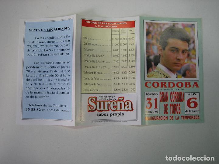 Carteles toros: 1. Programa plaza de toros de C&oacute;rdoba - Foto 1