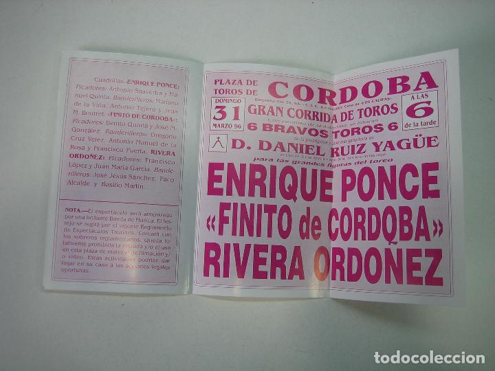 Carteles toros: 1. Programa plaza de toros de C&oacute;rdoba - Foto 2
