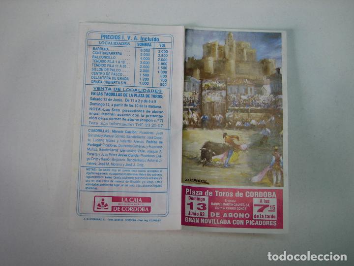 Carteles toros: 1. Programa plaza de toros de Cordoba - Foto 1