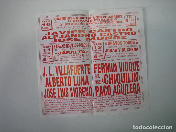 Carteles toros: 1. Programa plaza de toros de Cordoba - Foto 2
