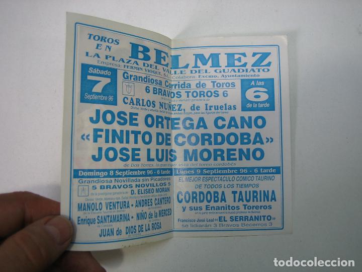 Carteles toros: 1. Programa plaza de toros de Belmez - Foto 2