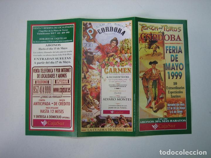Carteles toros: 1. Programa plaza de toros de Cordoba - Foto 1