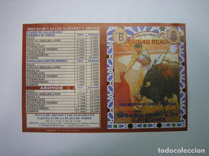 Carteles toros: 1. Programa plaza de toros de Ciudad Real - Foto 1