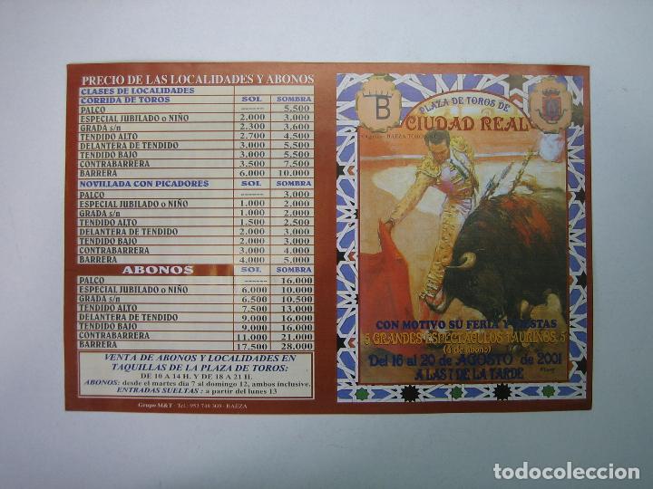 Carteles toros: 1. Programa plaza de toros de Ciudad Real - Foto 1