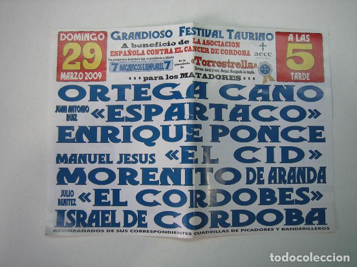 Carteles toros: 1. Programa plaza de toros de Cordoba - Foto 2