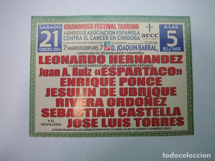 Carteles toros: 1. Programa plaza de toros de Cordoba - Foto 2