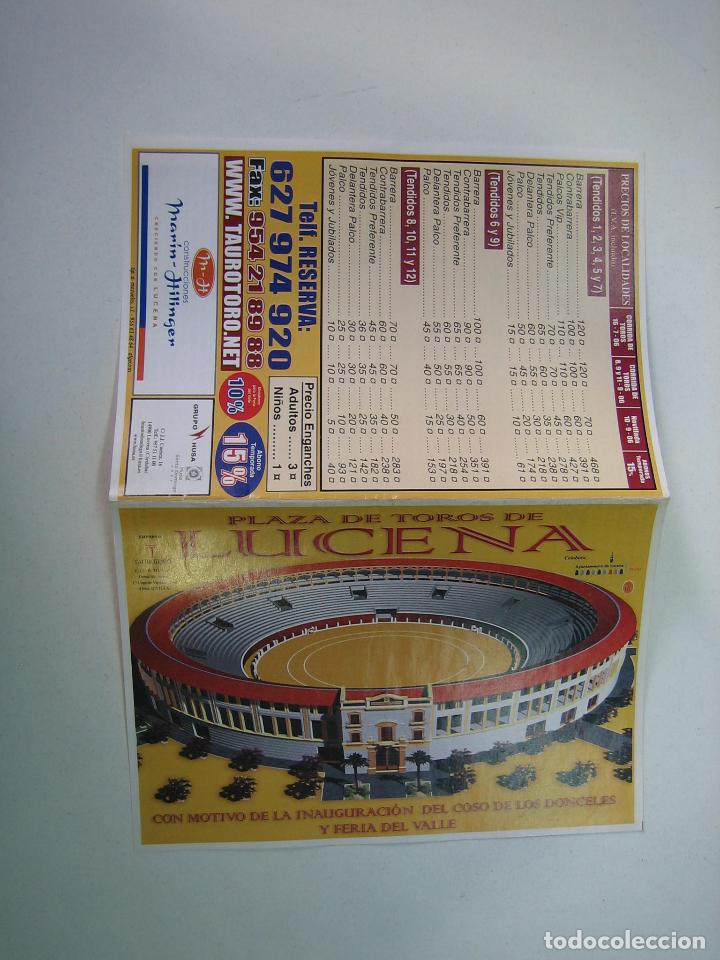 Carteles toros: 1. Programa plaza de toros de Lucena - Foto 1