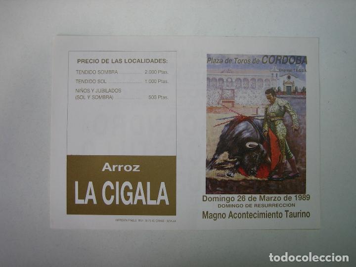 Carteles toros: 1. Programa plaza de toros de Cordoba - Foto 1