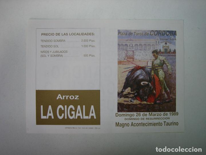 Carteles toros: 1. Programa plaza de toros de Cordoba - Foto 1