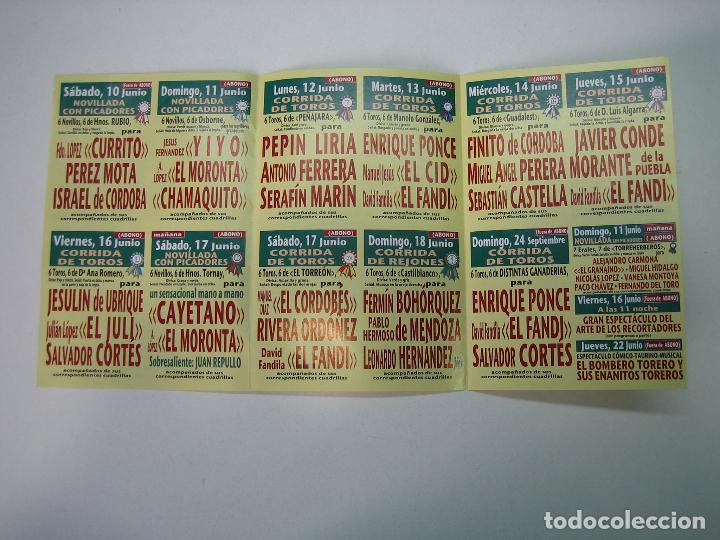 Carteles toros: 1. Programa plaza de toros de Granada - Foto 2