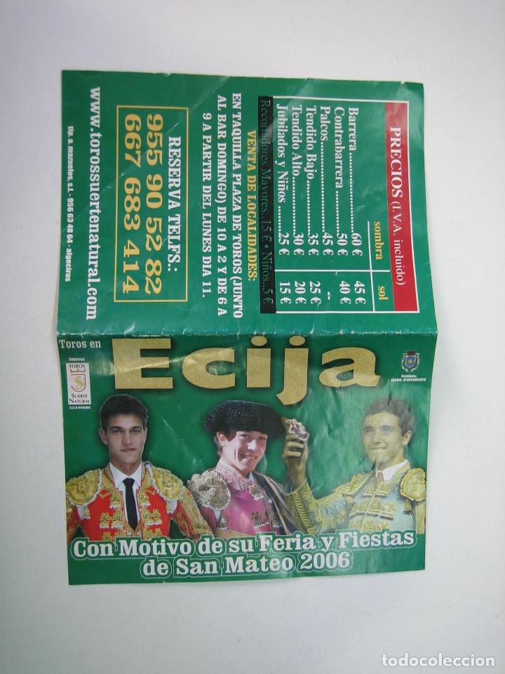 Carteles toros: 1. Programa plaza de toros de Ecija - Foto 1