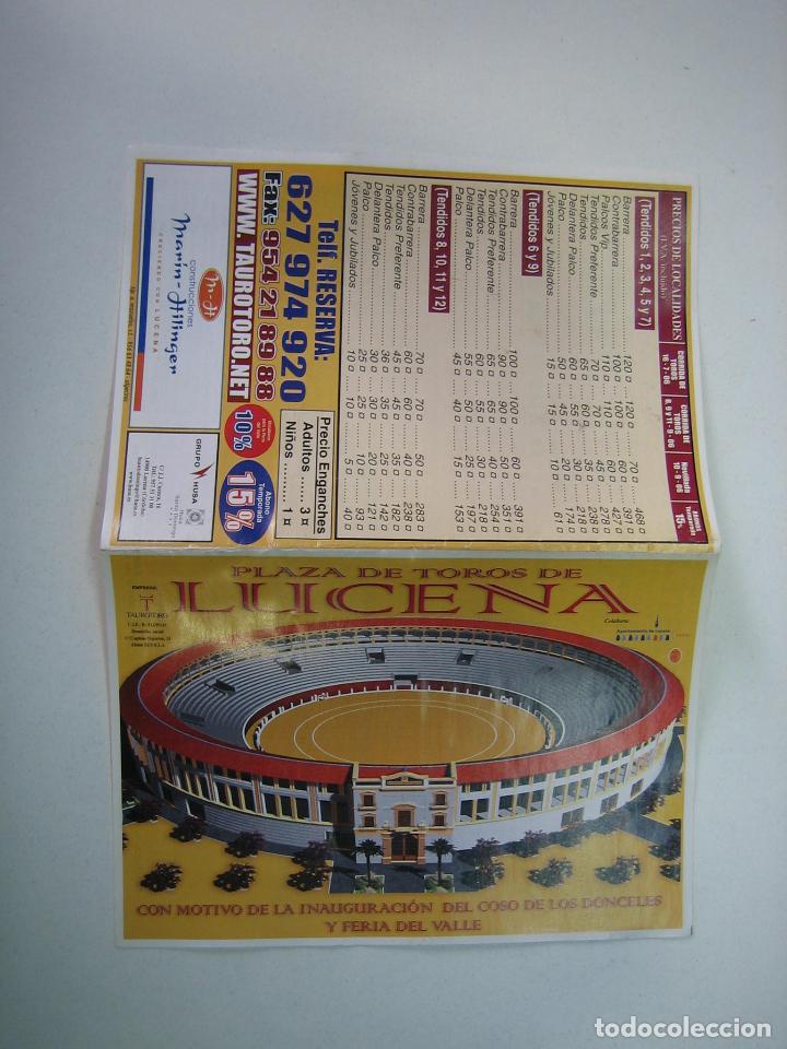 Carteles toros: 1. Programa plaza de toros de Lucena - Foto 1