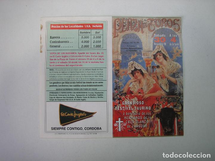 Carteles toros: 1. Programa plaza de toros de Cordoba - Foto 1