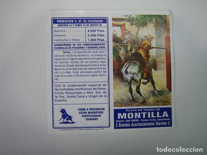 Carteles toros: 1. Programa plaza de toros de Montilla - Foto 1