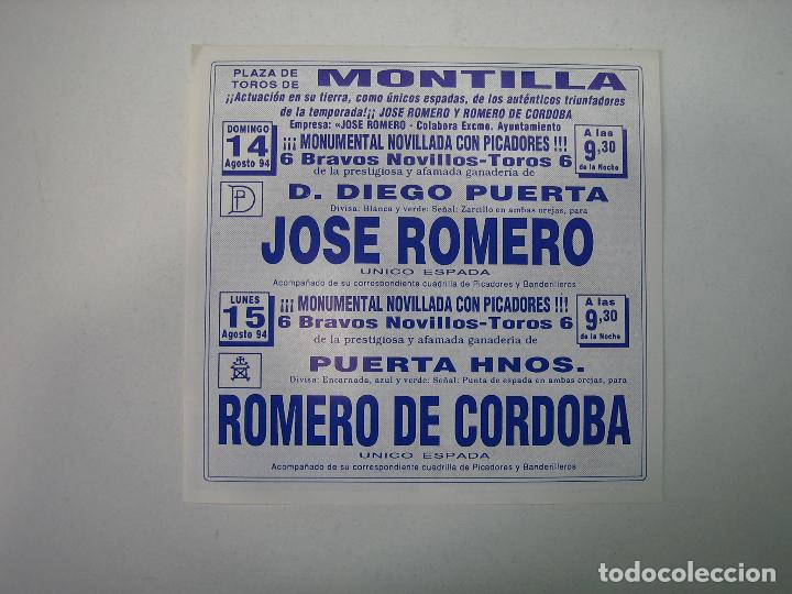 Carteles toros: 1. Programa plaza de toros de Montilla - Foto 2
