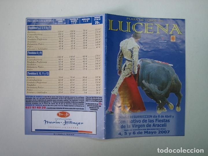 Carteles toros: 1. Programa plaza de toros de Lucena - Foto 1