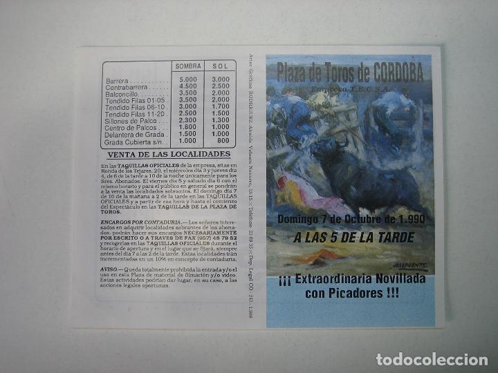 Carteles toros: 1. Programa plaza de toros de Cordoba - Foto 1