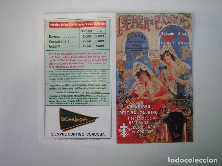 Carteles toros: 1. Programa plaza de toros de Cordoba - Foto 1