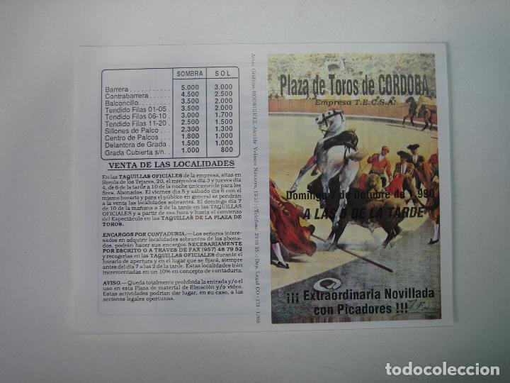 Carteles toros: 1. Programa plaza de toros de Cordoba - Foto 1