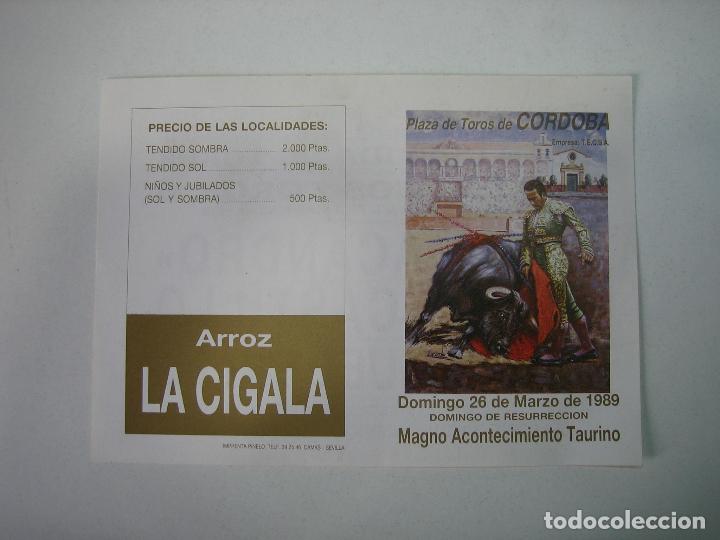Carteles toros: 1. Programa plaza de toros de Cordoba - Foto 1