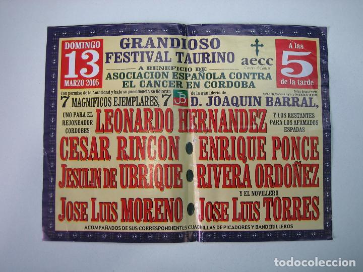 Carteles toros: 1. Programa plaza de toros de Cordoba - Foto 2