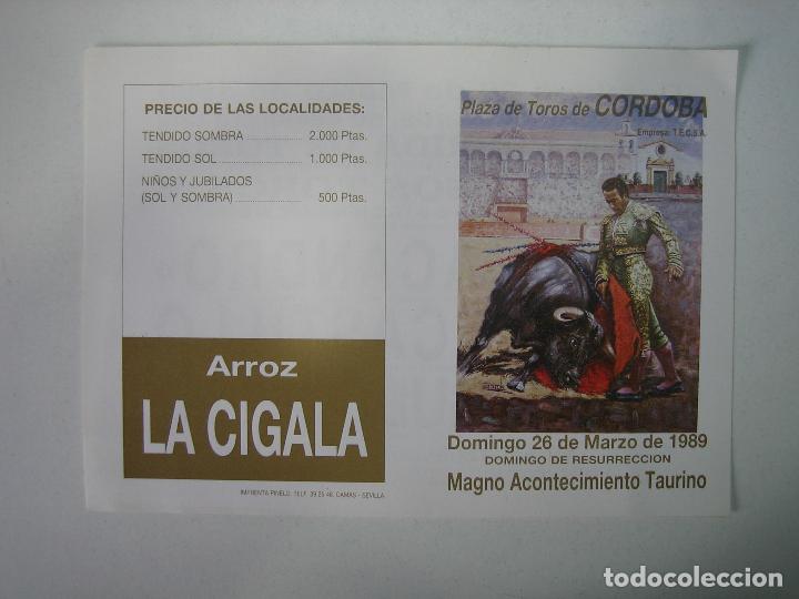 Carteles toros: 1. Programa plaza de toros de Cordoba - Foto 1
