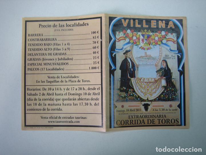 Carteles toros: 1. Programa plaza de toros de Villena - Foto 1