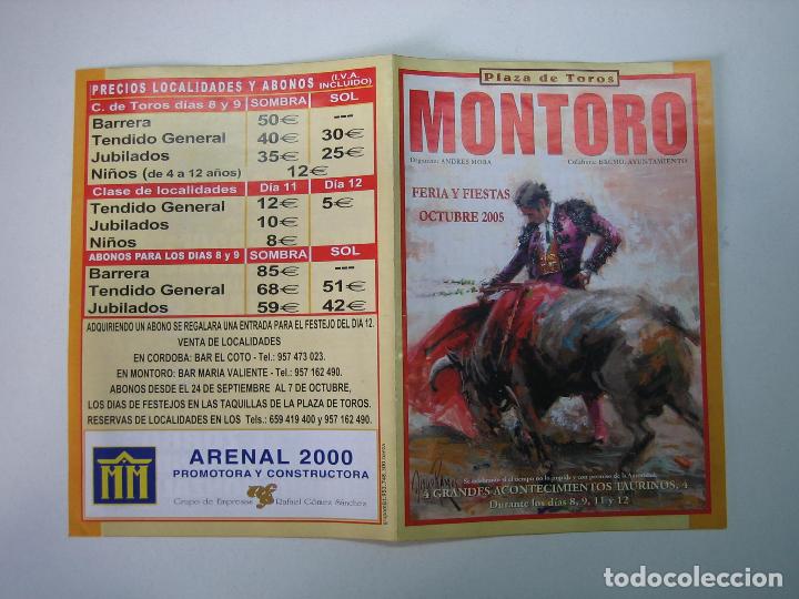 Carteles toros: 1. Programa plaza de toros de Montoro - Foto 1