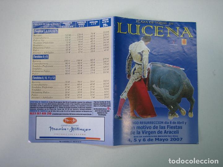 Carteles toros: 1. Programa plaza de toros de Lucena - Foto 1
