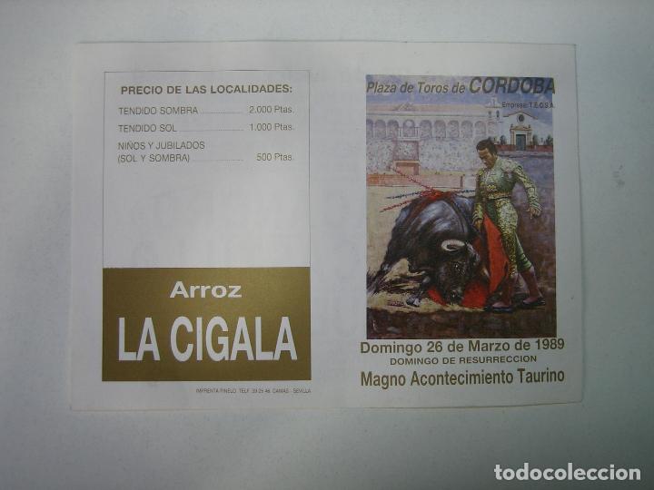 Carteles toros: 1. Programa plaza de toros de Cordoba - Foto 1