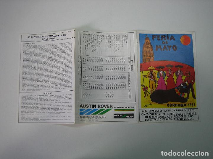 Carteles toros: 1. Programa plaza de toros de Cordoba - Foto 1