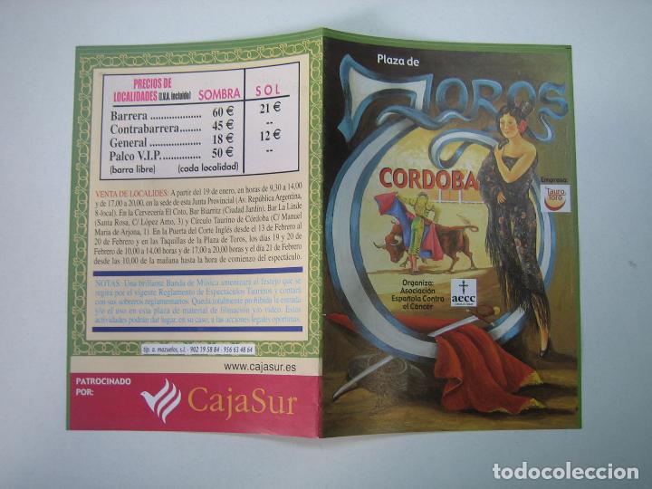 Carteles toros: 1. Programa plaza de toros de Cordoba - Foto 1