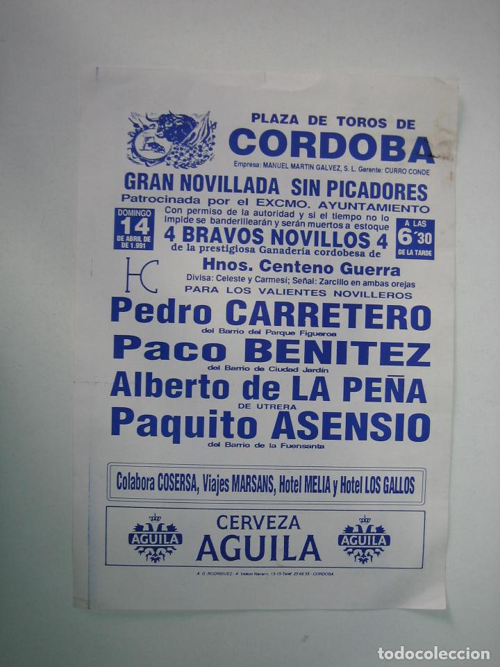 Carteles toros: 1. Programa plaza de toros de Cordoba - Foto 1