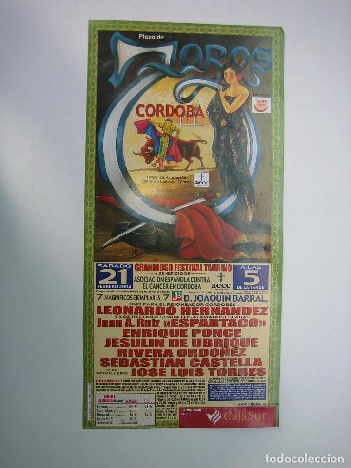 Carteles toros: 1. Programa plaza de toros de Cordoba - Foto 1