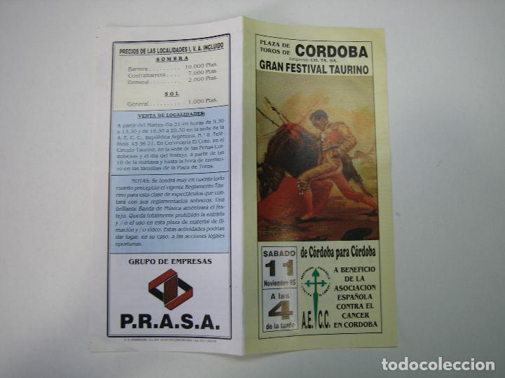 Carteles toros: 1. Programa plaza de toros de C&oacute;rdoba - Foto 1