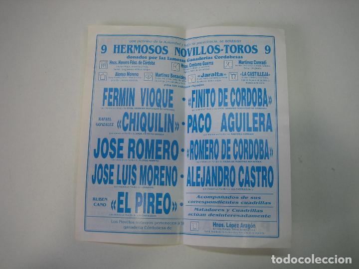 Carteles toros: 1. Programa plaza de toros de C&oacute;rdoba - Foto 2