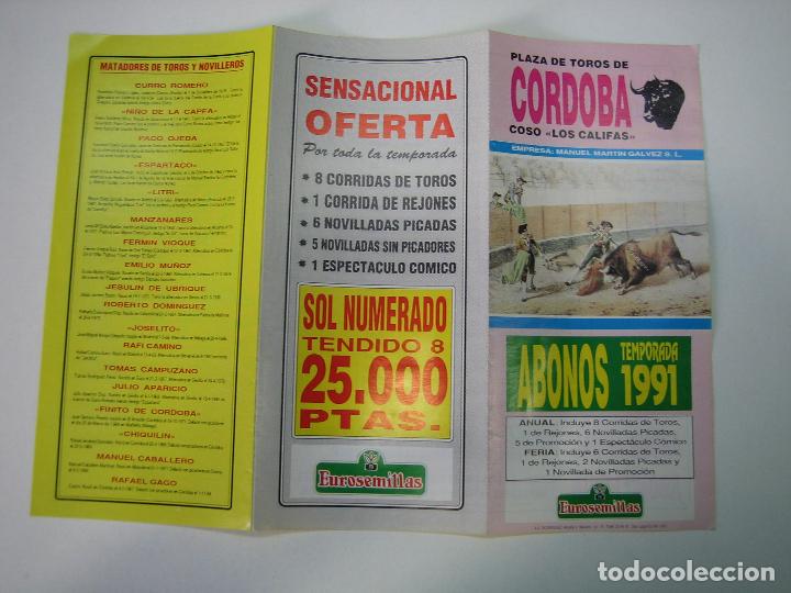 Carteles toros: 1. Programa plaza de toros de C&oacute;rdoba - Foto 1