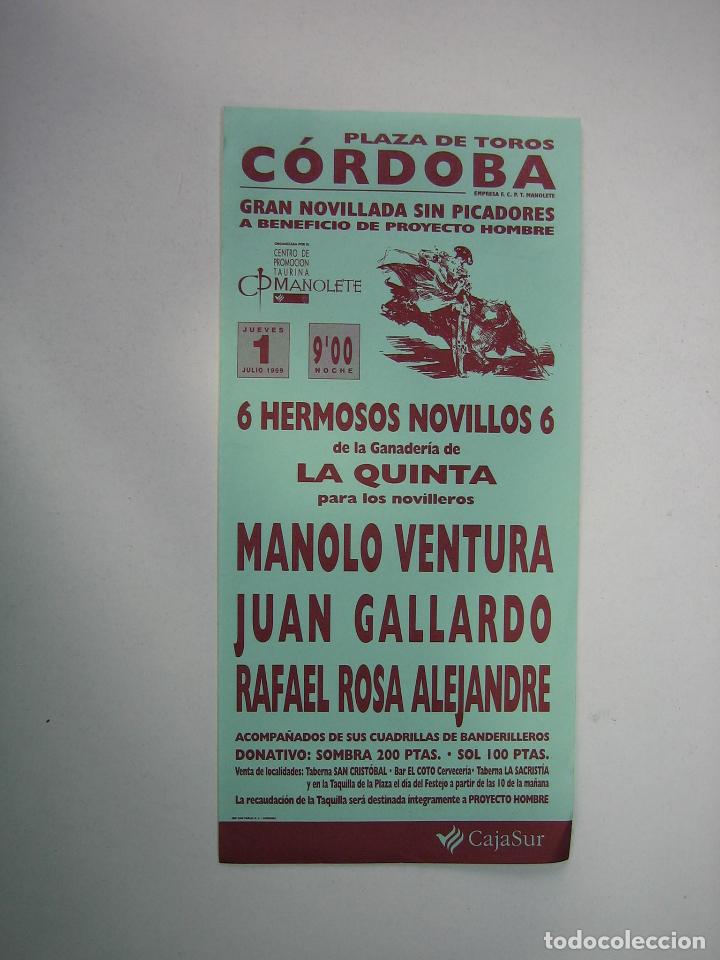 Carteles toros: 1. Programa plaza de toros de C&oacute;rdoba - Foto 1