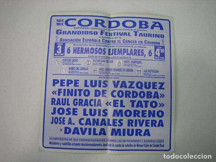 Carteles toros: 1. Programa plaza de toros de C&oacute;rdoba - Foto 2